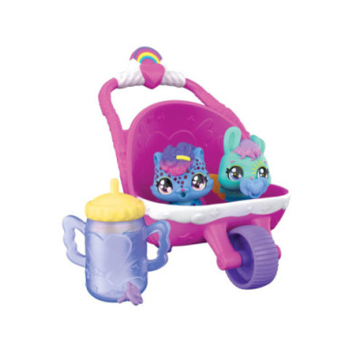 HATCHIMALS Alive Confezione con Due Uova Che Si schiudono con l'Acqua e Passeggino