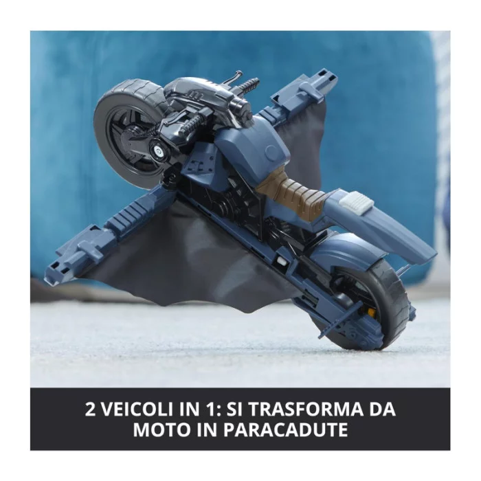 Batcycle Trasformabile Veicolo Batman Adventures 2 in 1