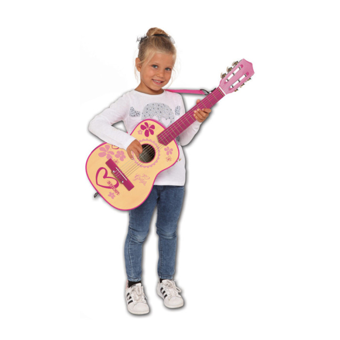 Chitarra classica in legno a 6 corde 75cm Rosa 22 7571