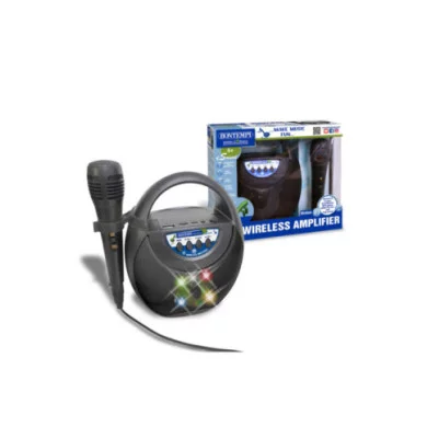 Amplificatore wireless con microfono dinamico ad effetto eco 48 5900