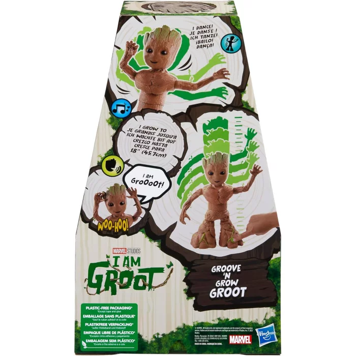 Groot Balla e Cresce Action Figure Interattiva Marvel Studios Hasbro