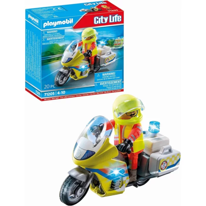 Playmobil City Life 71205 Soccorritore con moto