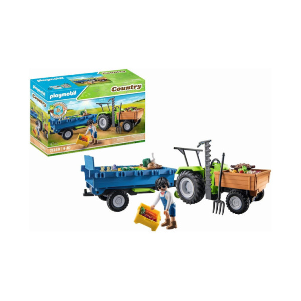 Playmobil Country 71249 Trattore con rimorchio