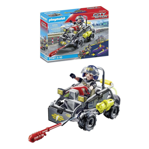 Playmobil 71147 City Action Unità Speciale Quad Terra Acqua