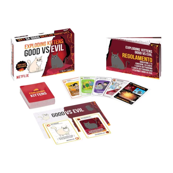 Gioco da Tavolo Exploding Kittens Good vs Evil Asmodee