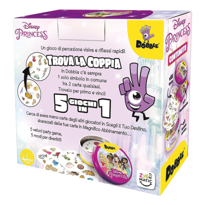 Gioco da Tavolo Dobble Disney Princess Asmodee