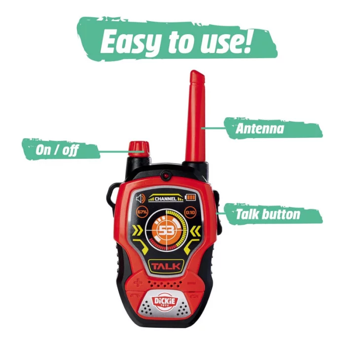 Walkie Talkie Fun per Bambini - Frequenza 2,4GHz, Portata 80m