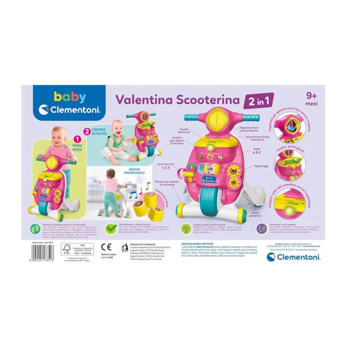 Valentina Scooterina Primi Passi 2 in 1 Clementoni 17851