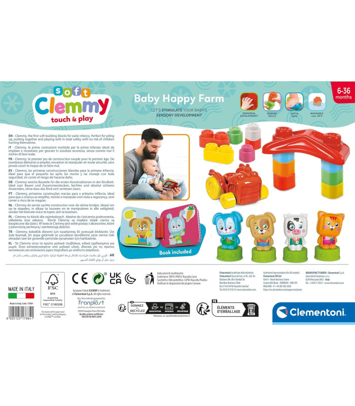Soft Clemmy Baby Happy Farm Clementoni 17884
