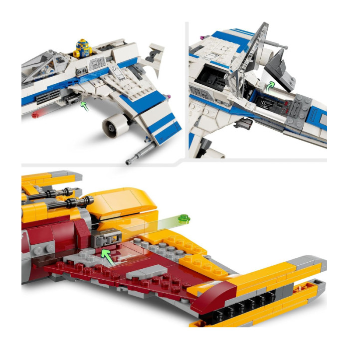 LEGO Star Wars E-Wing della Nuova Repubblica vs. Starfighter di Shin Hati 75364