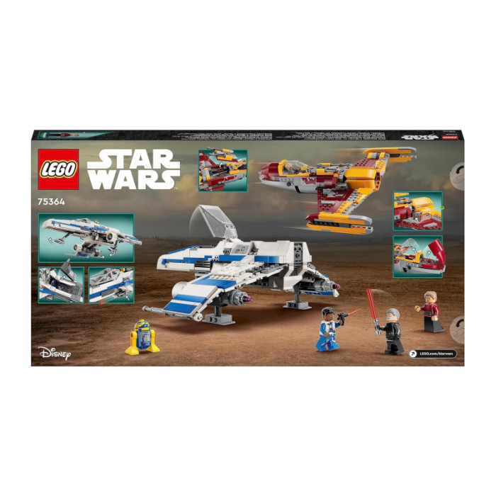 LEGO Star Wars E-Wing della Nuova Repubblica vs. Starfighter di Shin Hati 75364