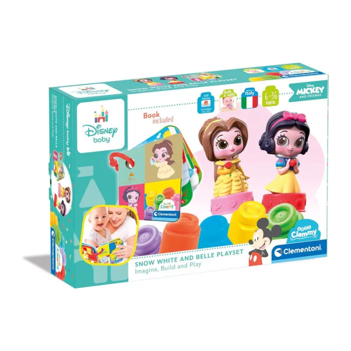 Soft Clemmy Disney Snow White & Belle Playset Clementoni 17843