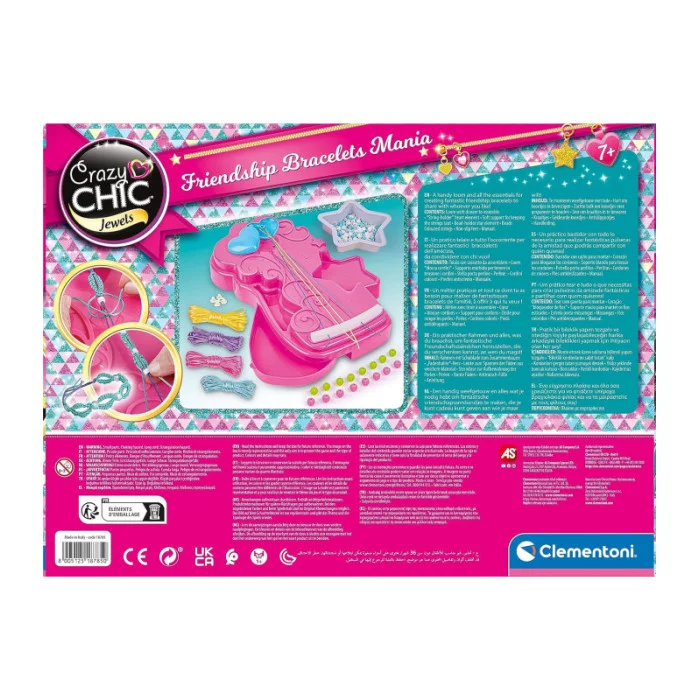 Crazy Chic Laboratiorio Braccialetti Kit fai da te Clementoni 18785