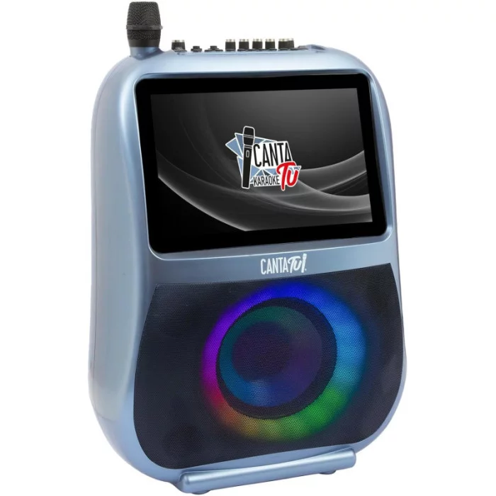 Canta Tu Karaoke Professionale 2023 Completo con Microfono Wireless Blu