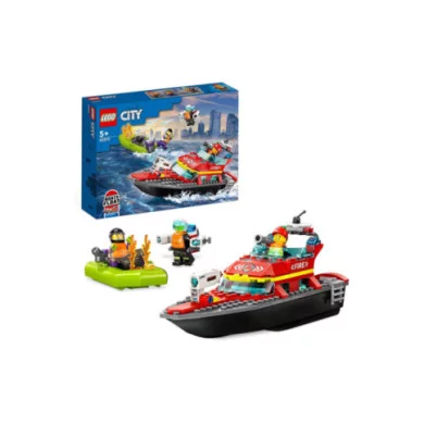 LEGO CITY 60373 La barca di salvataggio dei pompieri 60373