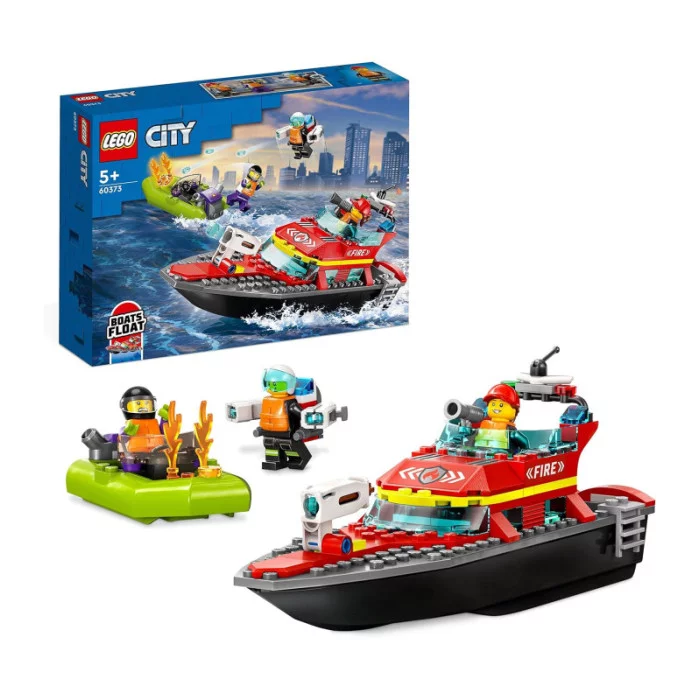 LEGO CITY 60373 La barca di salvataggio dei pompieri 60373