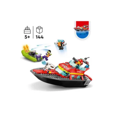 LEGO CITY 60373 La barca di salvataggio dei pompieri 60373