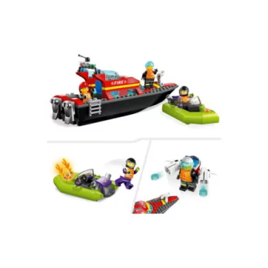 LEGO CITY 60373 La barca di salvataggio dei pompieri 60373