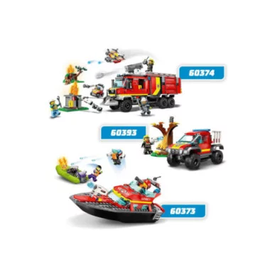 LEGO CITY 60373 La barca di salvataggio dei pompieri 60373