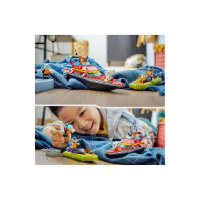 LEGO CITY 60373 La barca di salvataggio dei pompieri 60373
