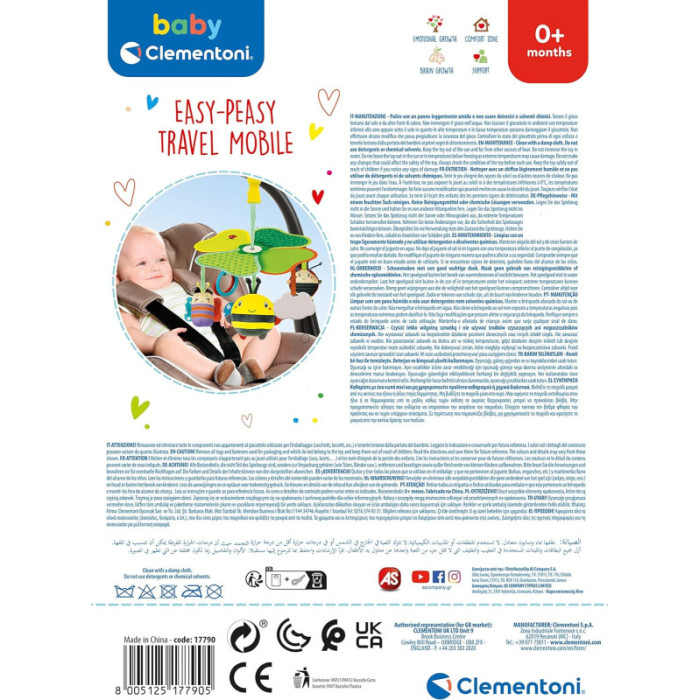 Giostrina Culla  Easy-Peasy Travel Mobile Clementon 17790