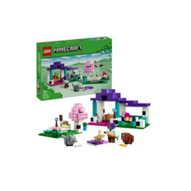 LEGO Minecraft 21253 Il Santuario degli Animali Giocattolo per Bambini e Fan di 7+ Anni con Bioma delle Pianure e Personaggi