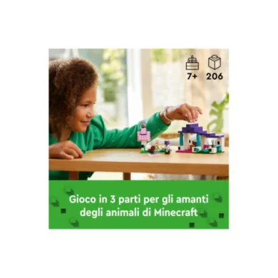 LEGO Minecraft 21253 Il Santuario degli Animali Giocattolo per Bambini e Fan di 7+ Anni con Bioma delle Pianure e Personaggi