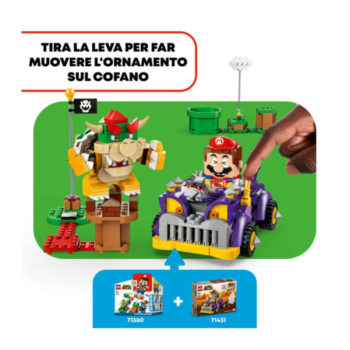LEGO Super Mario 71431 Pack di Espansione Il Bolide di Bowser, Giochi  Bambini 8+ Anni