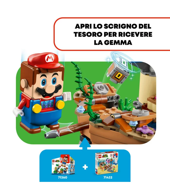LEGO Super Mario 71432 Pack di Espansione Il Veliero Sommerso di