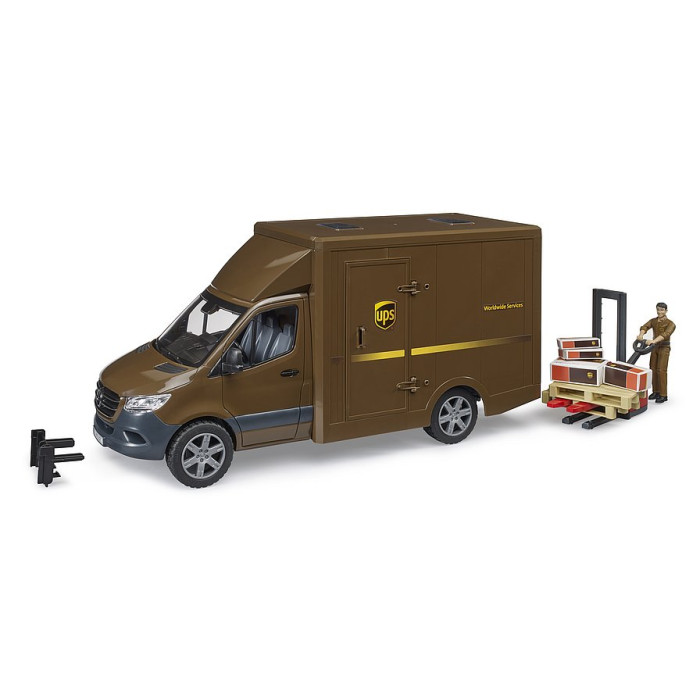 Bruder - Furgoneta DHL Mercedes Benz Sprinter Con Transpallet Manual Ref Bruder 2534 - Foto 4