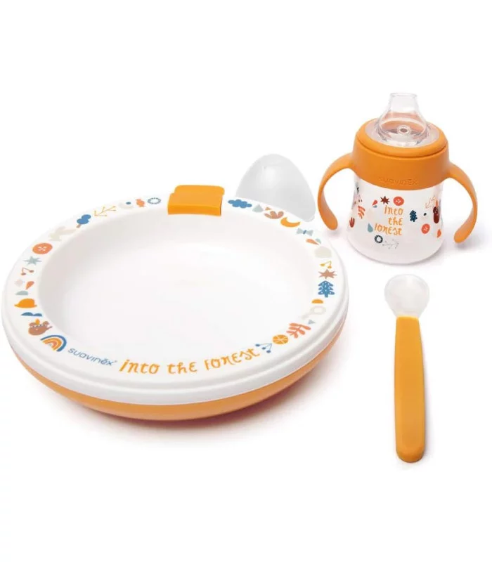 Piatto Svezzamento In Acciaio Inox 19cm - Diviso In 3 Scomparti, Lavabile In Lavastoviglie