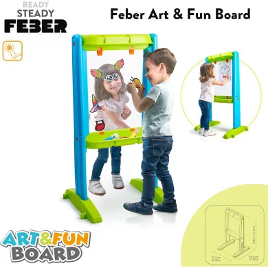 Lavagna trasparente per bambini Art & Fun Board Feber