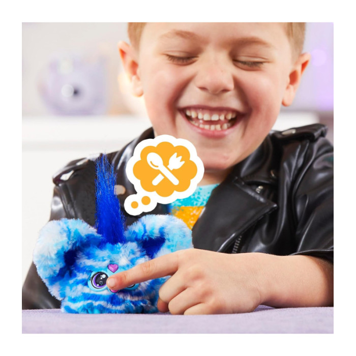 Furby Furblets Zee-Bah Zebra - Peluche Interattivo Miniatura - Canta E Parla Furbish - Con Clip - Foto 5