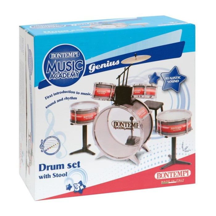 Batteria classica Rock Drum Set elementi 51 4830 Bontempi