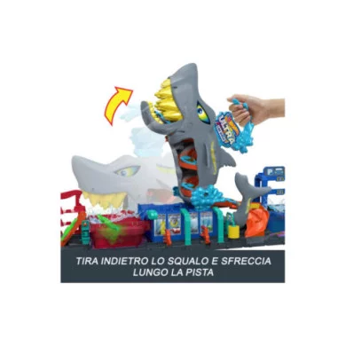 Hot Wheels 'Let's Race' Netflix Mega Squalo Autolavaggio HTN82