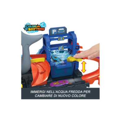 Hot Wheels 'Let's Race' Netflix Mega Squalo Autolavaggio HTN82