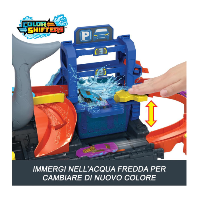 Hot Wheels 'Let's Race' Netflix Mega Squalo Autolavaggio HTN82