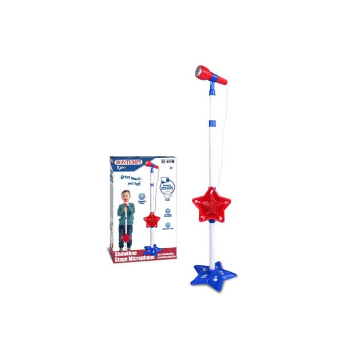 Microfono rosso con asta allungabile per bambini Bontempi