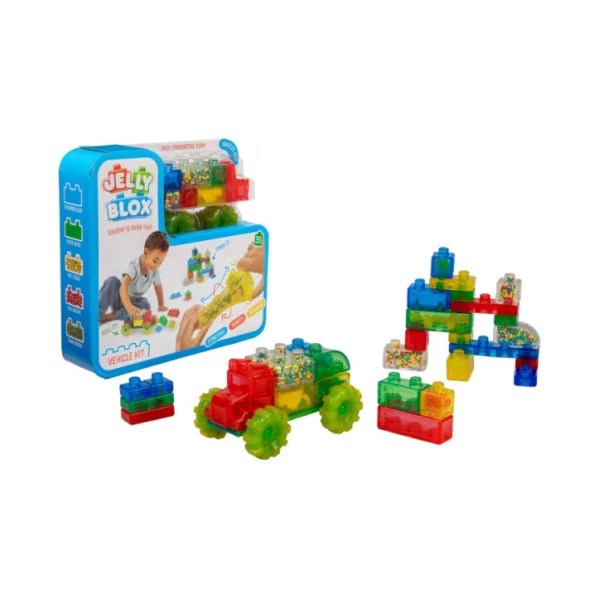 Jelly Blox Mattoncini Morbidi Kit Vroom 35 pezzi di Goliath