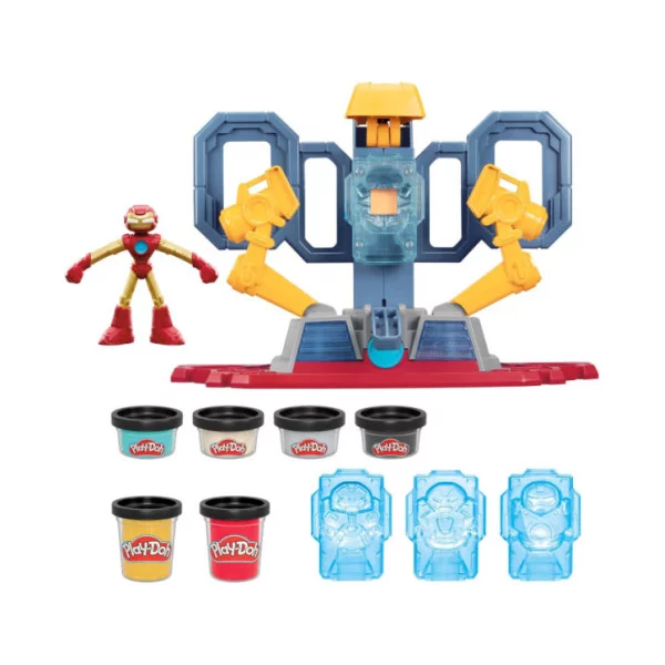 PlayDoh Marvel Set da Gioco Laboratorio di creazione dell'armatura di Iron Man