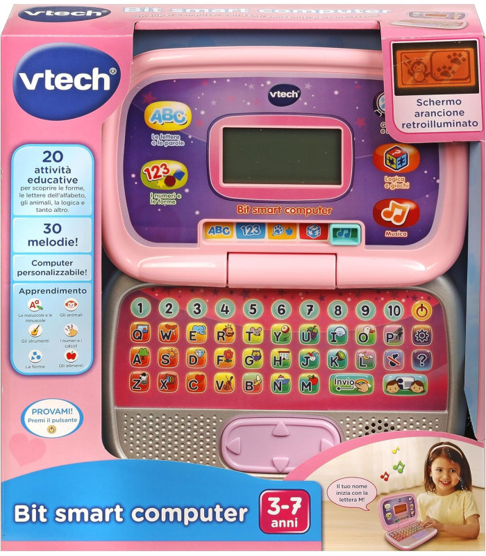 VTech Bit Smart Computer Rosa