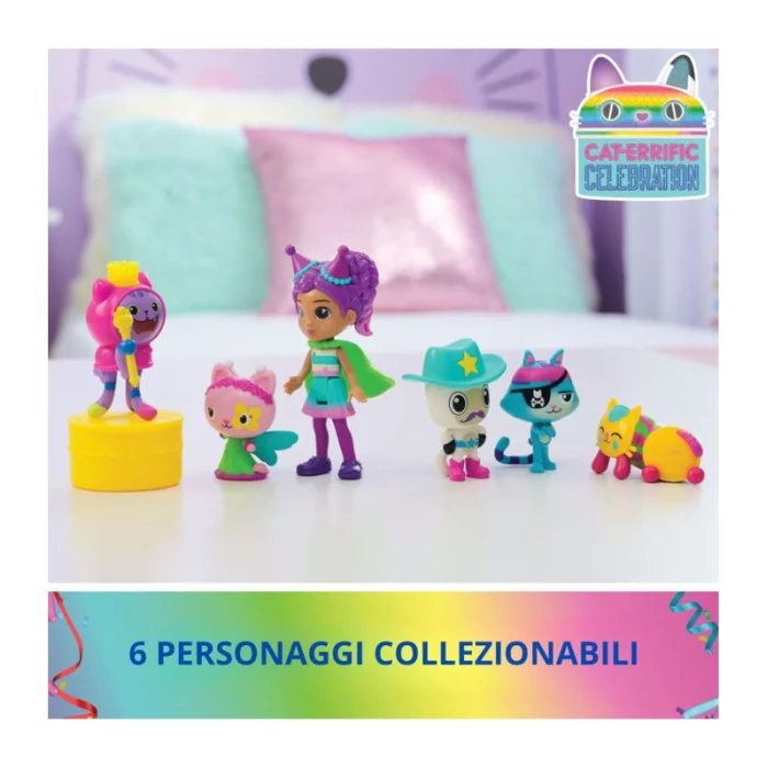 Gabby’s Dollhouse Set Deluxe con Personaggi a Tema Festa