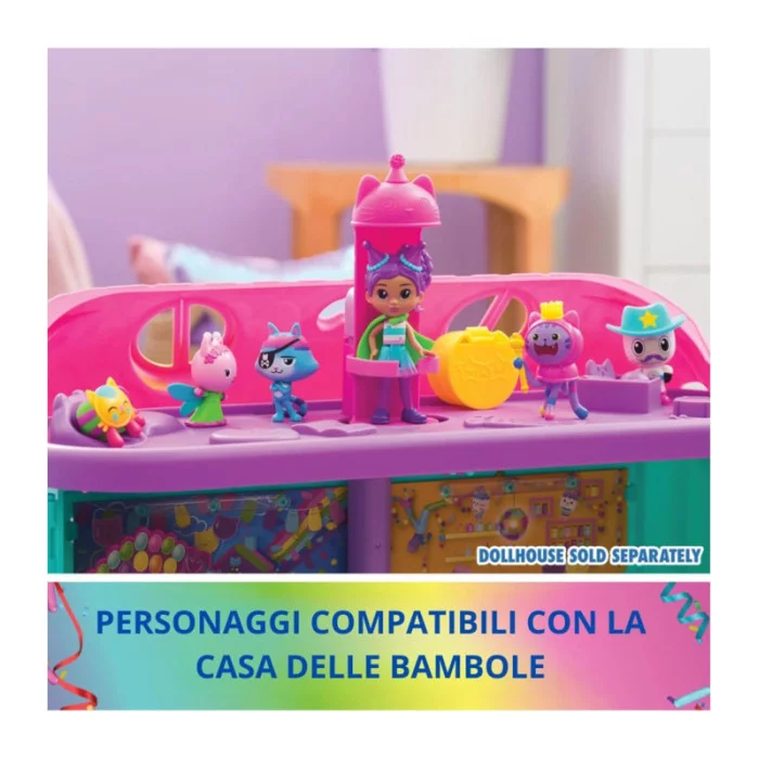 Gabby’s Dollhouse Set Deluxe con Personaggi a Tema Festa