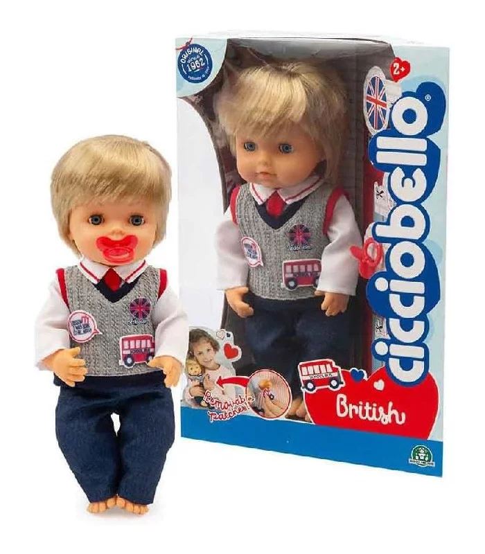 Cicciobello British 30 Cm Vestito Con Abiti Da College Inglese