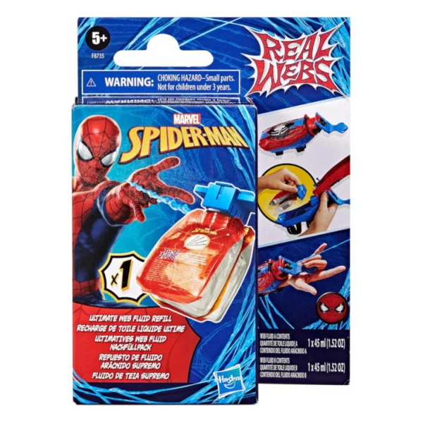 SPIDER-MAN Ricarica di Fluido Ragnatela Eccezionale Real Webs