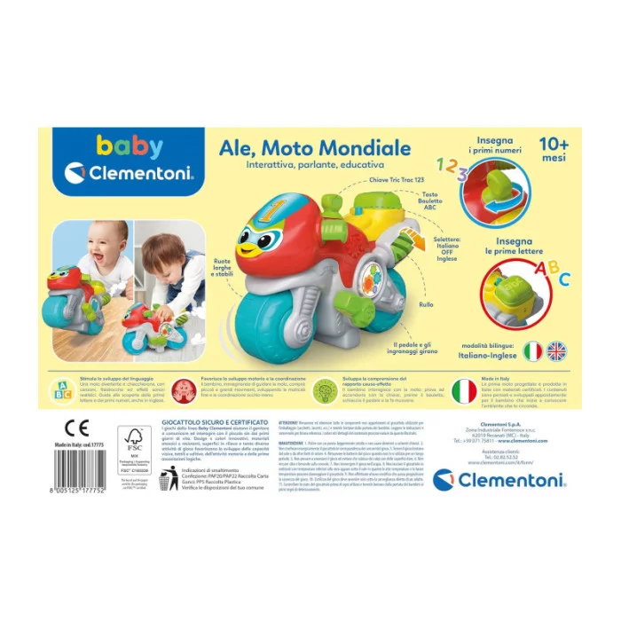 Baby Ale Moto Mondiale Clementoni 17775