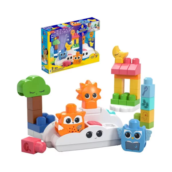 MEGA BLOKS Luce Notturna Rise & Snooze, set da costruire con 30 pezzi HTH43