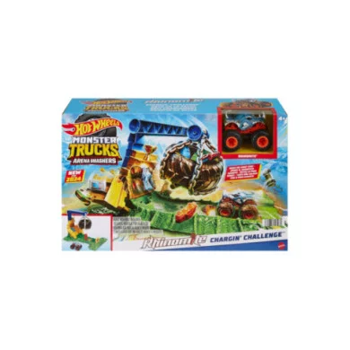 Hot Wheels Monster Trucks Sfida Demolizione del Carico Rhinomite HTP18