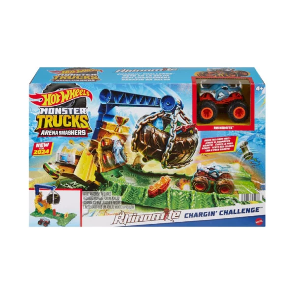 Hot Wheels Monster Trucks Sfida Demolizione del Carico Rhinomite HTP18