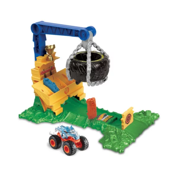 Hot Wheels Monster Trucks Sfida Demolizione del Carico Rhinomite HTP18